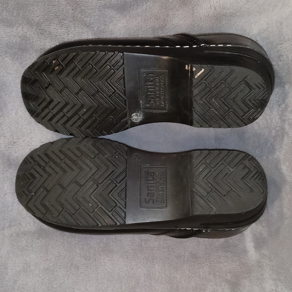 0804 Sanita Leather Clogs - Picture 6 of 8